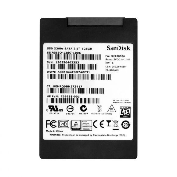 SanDisk X300s 128GB MLC SATA III 2.5'' SD7SB3Q-128G-1006
