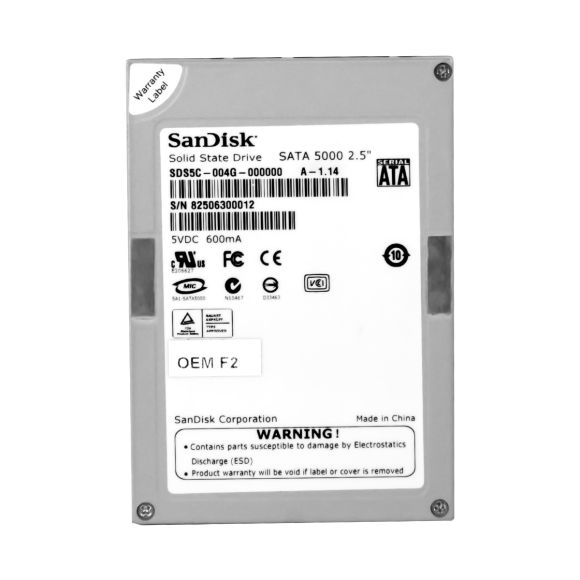 SANDISK SATA 5000 4GB 2.5'' SDS5C-004G-000000