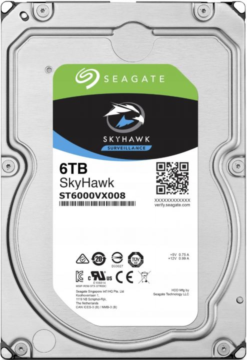 SEAGATE SkyHawk 6TB 5.4K 256MB SATA III 3.5'' ST6000VX008