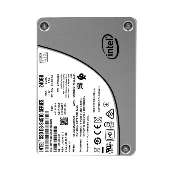 INTEL SSD D3-S4510 240GB TLC SATA III 2.5'' SSDSC2KB240G8