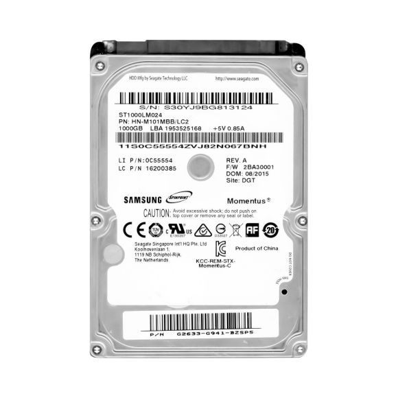 SAMSUNG SPINPOINT 1TB 5.4K 8MB SATA II 2.5'' ST1000LM024