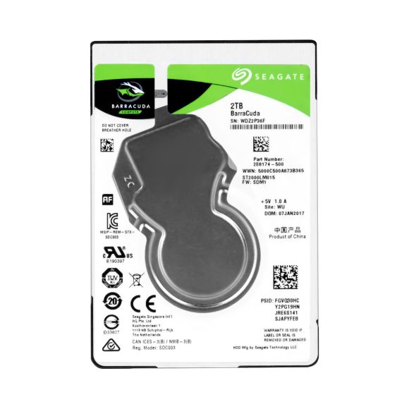 SEAGATE BARRACUDA 2TB 5.4K 128MB  SATA III 2.5'' ST2000LM015 FW: SDM1