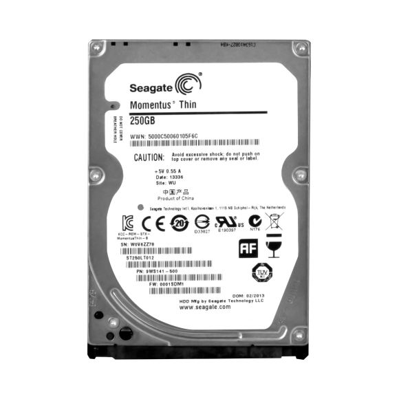 SEAGATE MOMENTUS THIN 250GB 5.4K 16MB SATA II 2.5'' ST250LT012