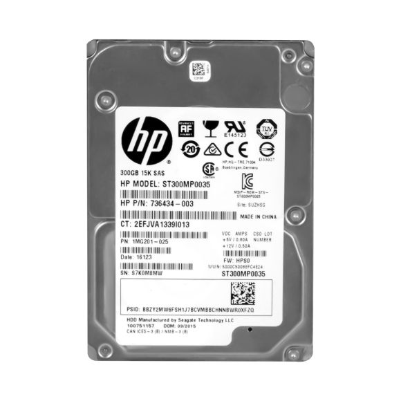 HP 736434-003 300GB 15K 128MB SAS-3 2.5'' ST300MP0035