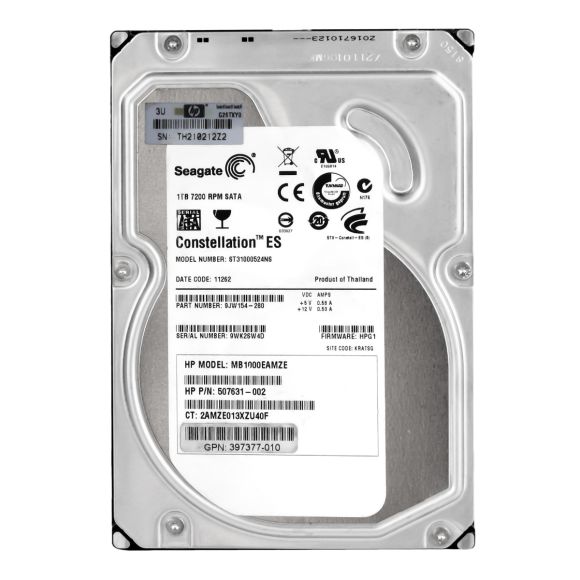 HP MB1000EAMZE 1TB 7.2K 3G SATA 3.5" 454273-001