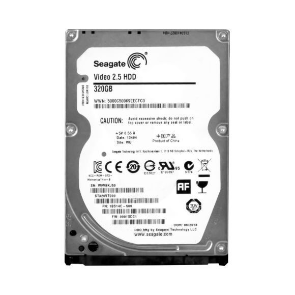 HDD SEAGATE ST320VT000 VIDEO 2.5 HDD 320GB SATA 5.4K