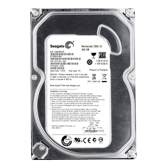 SEAGATE ST3320413AS 9YP14C-304 320GB 7200RPM 