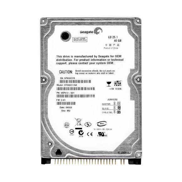 SEAGATE LD25.1 40GB 5.4k 2MB ATA 2.5'' ST9402115A