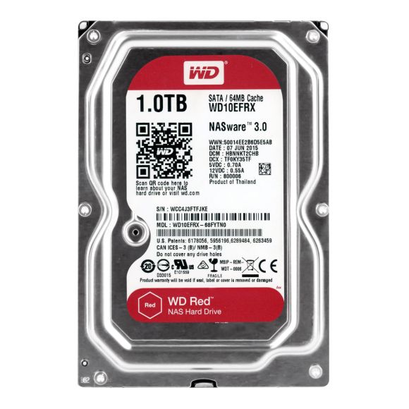DYSK WD RED 1TB 64MB SATA/600 WD10EFRX 3.5"