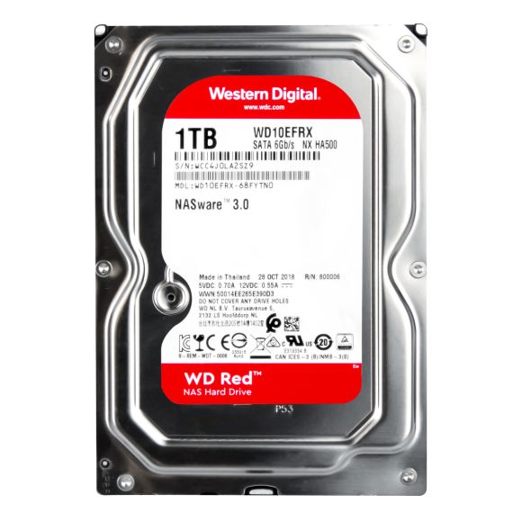 WD RED 1TB 5.4k 64MB SATA III 3.5'' WD10EFRX NASware 3.0 NX HA500