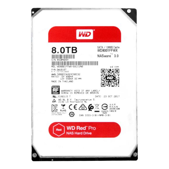 WD RED PRO 8TB 7.2K 128MB SATA III 3.5'' WD8001FFWX NASware 3.0
