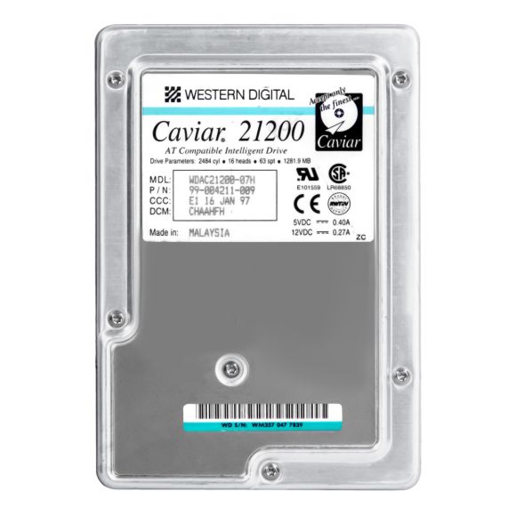 WD CAVIAR 21200 1.2GB 5.2K ATA 3.5'' WDAC21200-07H
