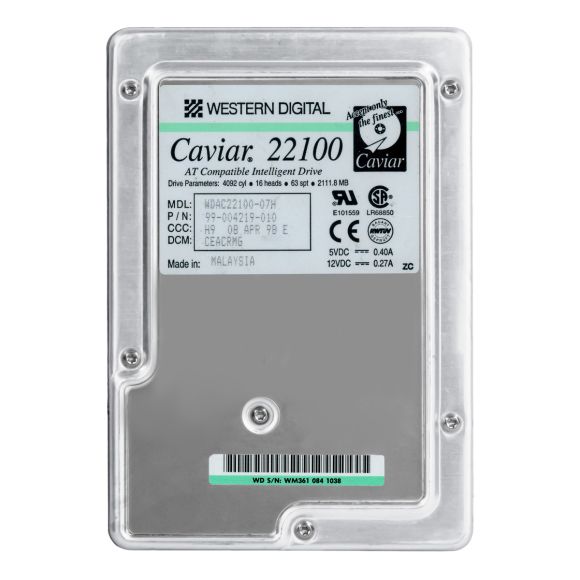 WD CAVIAR 22100 2.1GB 5.2K ATA 3.5'' WDAC22100-07H