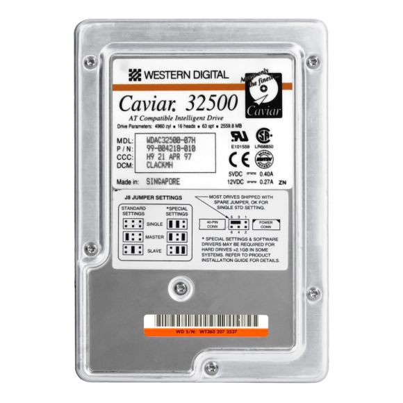 WD CAVIAR 32500 2.5GB 5.2K ATA 3.5'' WDAC32500-07H