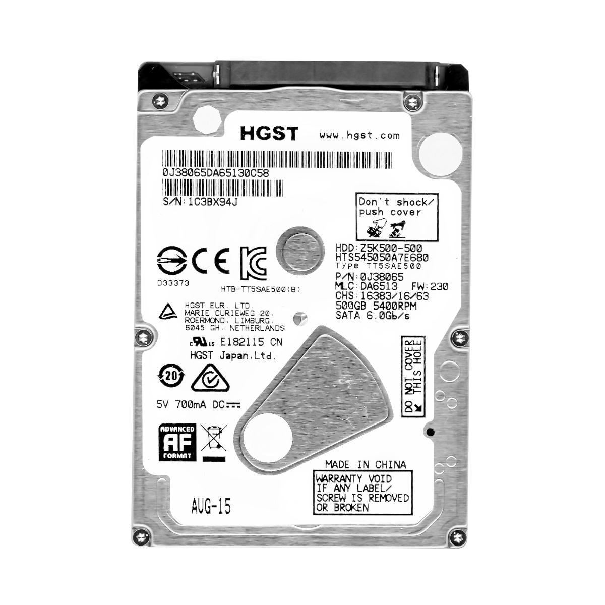 Hgst hts545050a7e680 замена на ssd